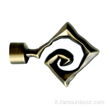 Outlet a bordo per tende hardware a forma di mano